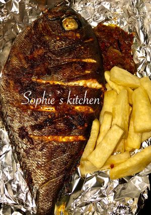 A picture of Grilled fish.