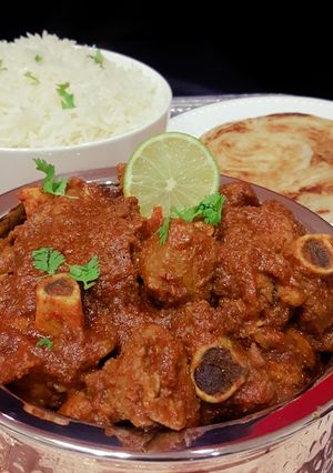 A picture of Andhra Mutton Curry.