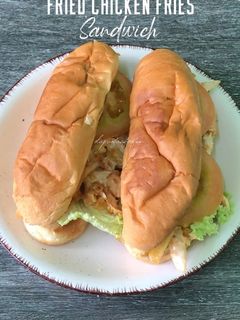 Gambar Fried Chicken Fries Sandwich