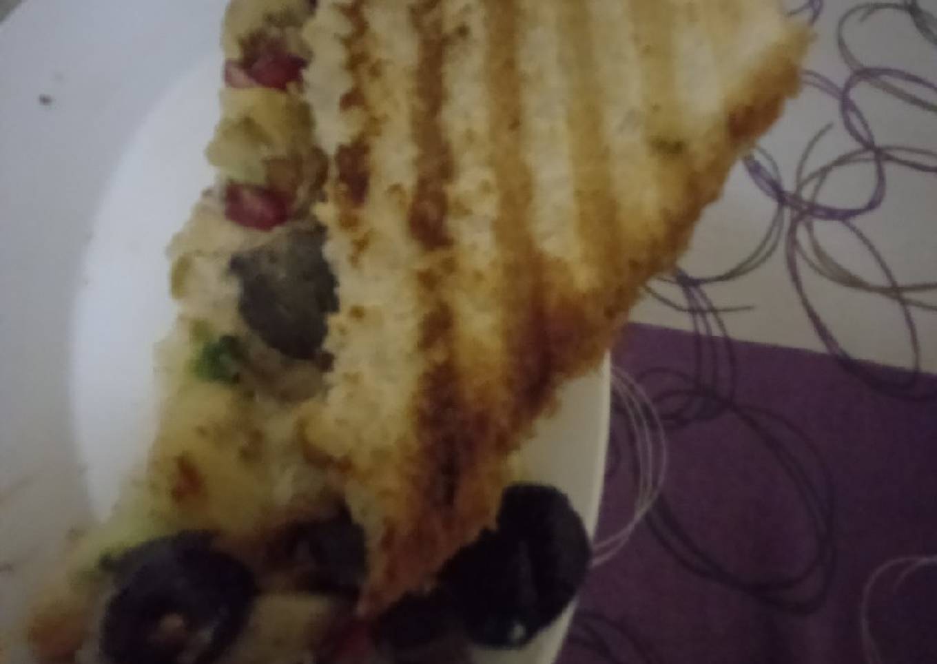 Fruit and veg sandwich