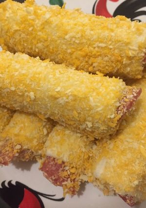 Foto resep Roti Gulung Sosis Daging Asap