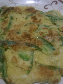A picture of Vegetable pancake.