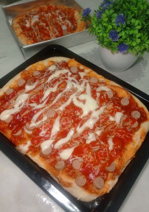 Foto resep Pizza Sosis no ulen