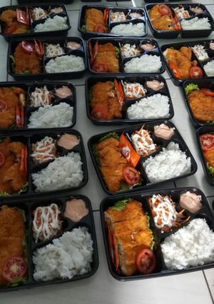Foto resep Bento ayam katsu
