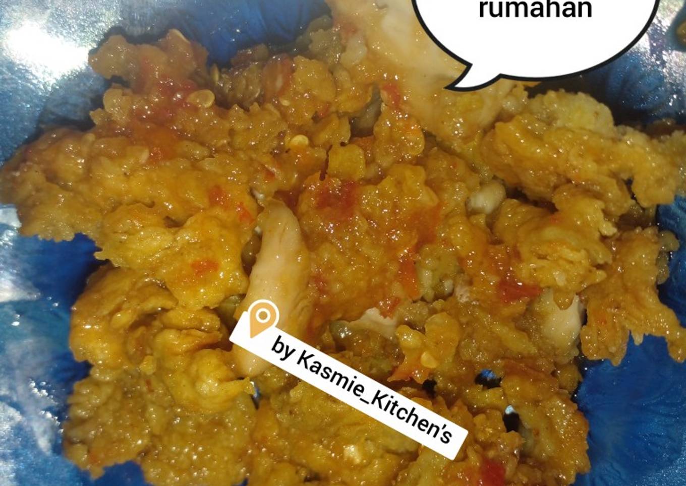 Ayam geprek rumahan