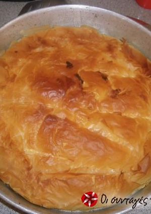 A picture of My grandma's milk pie.