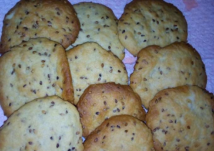 Simple Way to Make Any-night-of-the-week Honey and simsim cookies(no sugar)