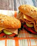 Chicken Salami Sandwich Subway Style