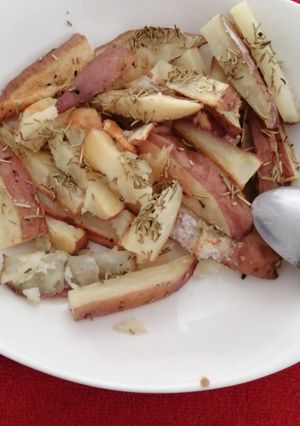 Una foto de Papas al horno con romero