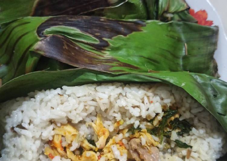 Langkah Mudah untuk Membuat Nasi bakar presto ayam suwir kemangi?, Sempurna