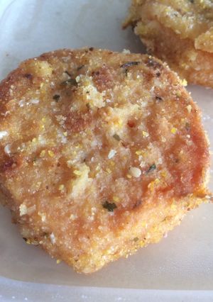 Una foto de Milanesas de calabacín