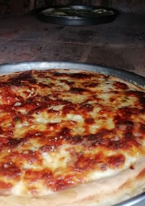 Una foto de Pizza al tacho como la del Bar Tasende de Montevideo