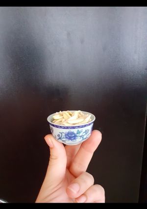 عکسی از دستور خلال بادام تازه