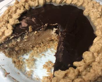 Fresh, Prepare Recipe Peanut butter Chocolate no Bake Pie Delicious Simple