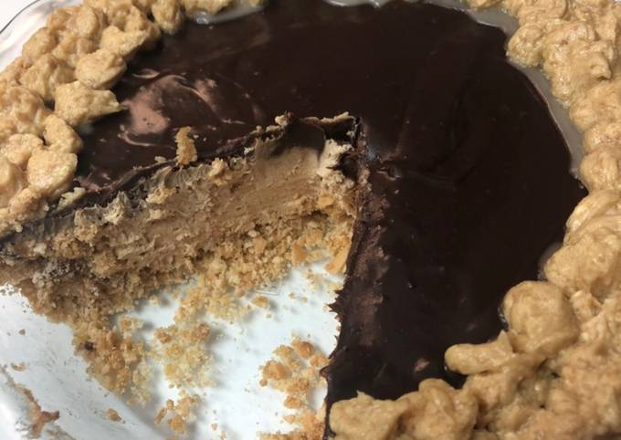 Steps to Prepare Mario Batali Peanut butter Chocolate no Bake Pie