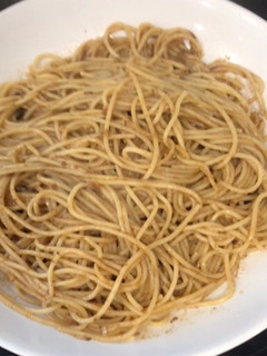 Una foto de Spaghetis con salsa de carrilleras