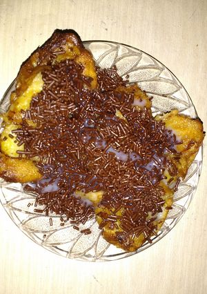 Foto resep Pisang hujan coklat mayo
