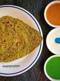 Tricolour Chutney combo and Millets - Veggies Paratha