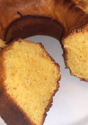 Una foto de Bizcochuelo de Naranja con Cáscara en Licuadora - Bolo de Laranja com Casca de Liquidificador