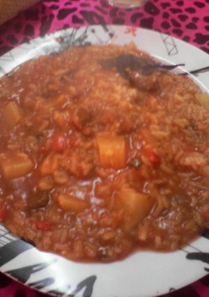 Una foto de Guiso de arroz
