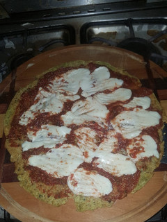 Una foto de Pizza sin harina