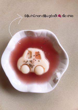 Hình của món Đậu hũ non đậu gà sốt 🍇 rắc chia.