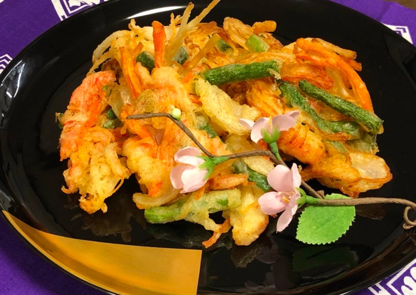 Crab Sticks and Vegetable Tempura