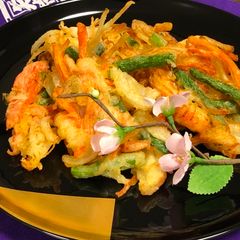 A picture of Crab Sticks and Vegetable Tempura.