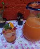 Agua de mango con frambuesa 🥭❤