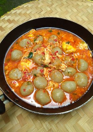 Foto resep Cilok kuah pedas