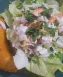 Ceviche pescado y gambas