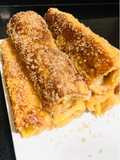 Apple French roll ups with cinnamon & cream cheese