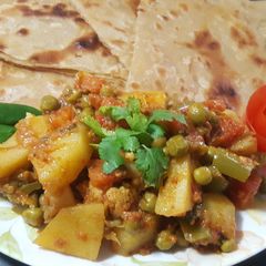 A picture of Vegetables Karahi.