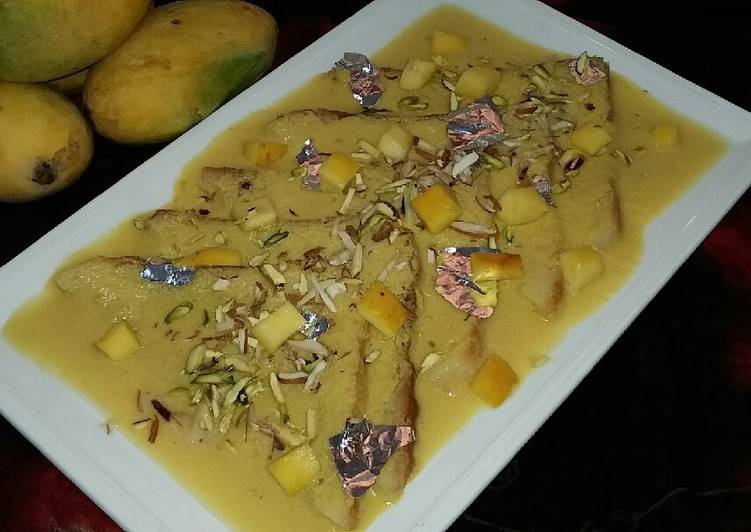 Steps to Prepare Homemade Mango Shahi Tukrey