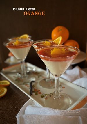 Une photo de Panna Cotta à l’orange