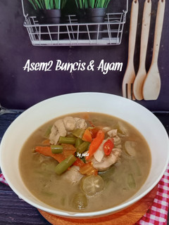 Foto resep Asem-asem Buncis & Ayam