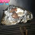 Cabeza de vaca a la parrilla