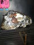 Cabeza de vaca a la parrilla
