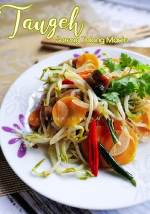 Gambar Taugeh Goreng Talang Masin