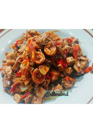 Foto resep Udang Tahu tumis pedas
