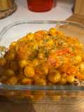 Curry de garbanzos y avena