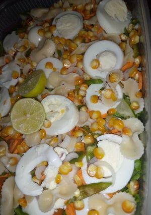 A picture of Simple Pasta salad.