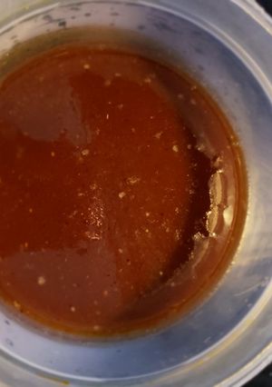 A picture of Preservative jaggery tamarind sauce.