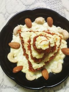 रबड़ी, गाजर हलवा टॉवर रेसिपी मुख्य फोटो