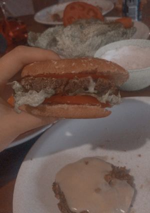 Una foto de Hamburguesa de lenteja
