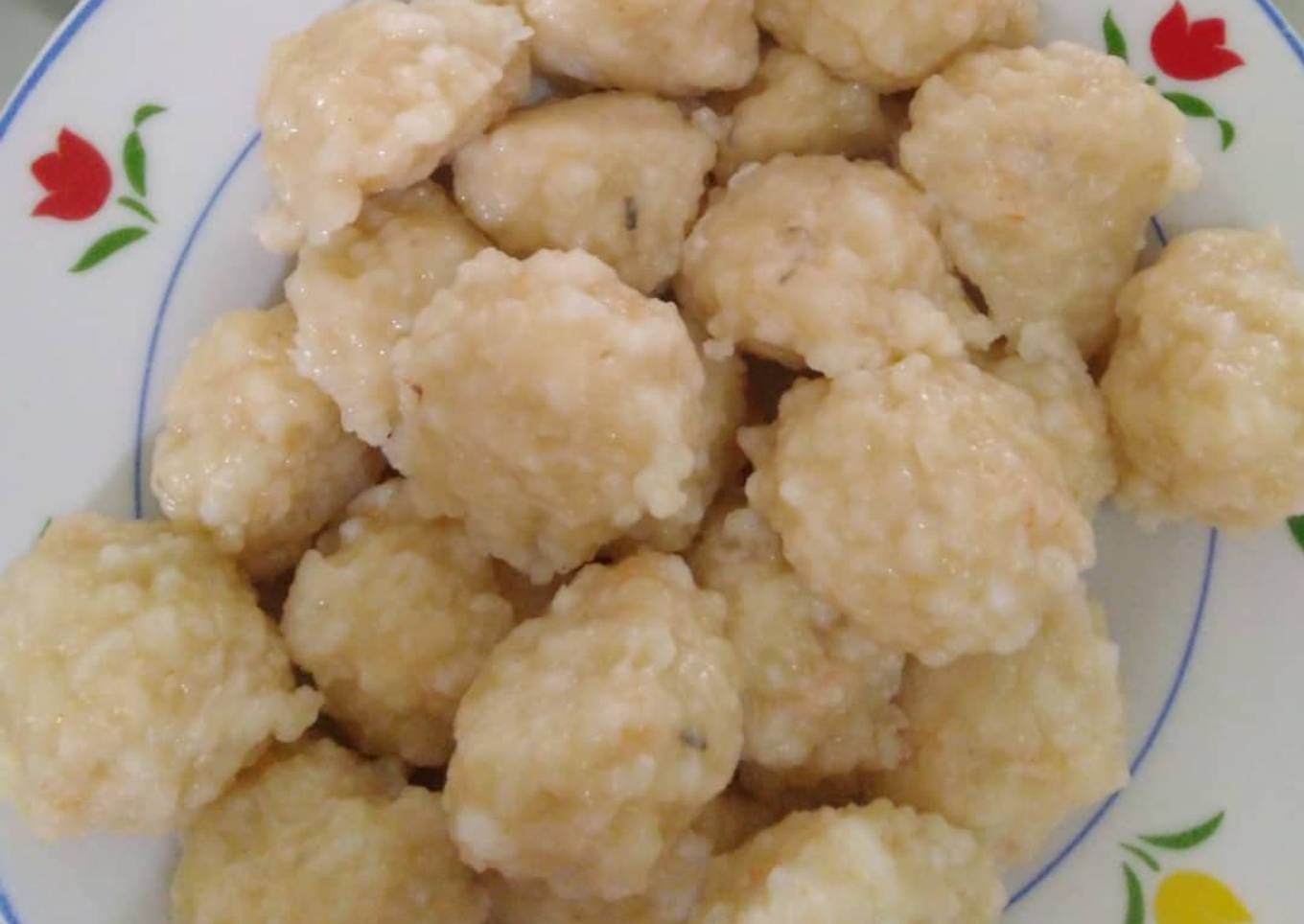 Baso udang rebus