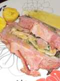 Rollo de carne de res con albahaca