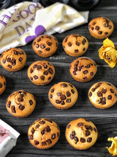 Foto resep "Choco Chip Muffin" (No Mixer)