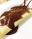 Crepas en salsa de chocolate 🍫