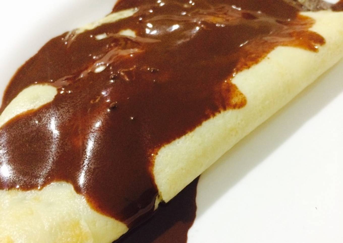 Crepas en salsa de chocolate 🍫